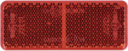 Produktbild: Rückstrahler rechteckig, rot, 70 x 28 mm, geklebt