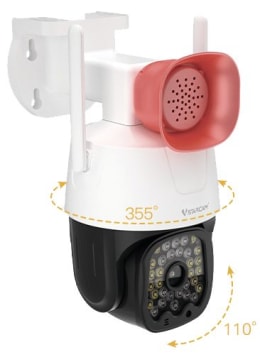Produktbild: IP-Kamera 100 ° für die Überwachung von Innen- und Außenbereichen