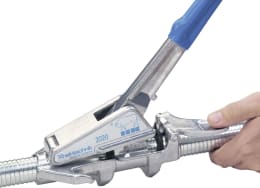 Produktbild: Rheintechnik Geburtshelfer 2020 mit HK Flexi-Bügel und blauem Griff