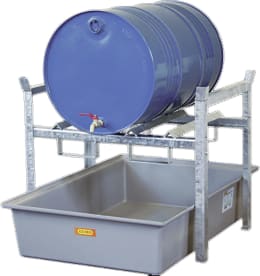 Produktbild: Cemo Regal 400 128 x 84 x 99 cm, 1 x Fassauflage 2 x 60/1 x 200, GFK-Wanne, 7663