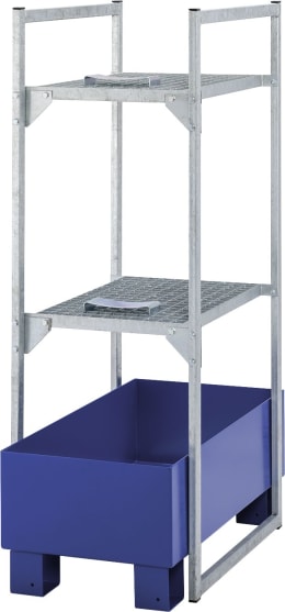 Produktbild: Cemo Regal 120 82 x 131 x 45 cm 2 x Gitterrost, Stahl-Wanne, 11482