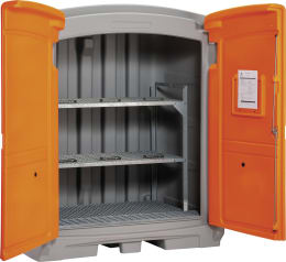 Produktbild: Cemo Gefahrstoffdepot 220/2, für zwei 200 Liter Fässer, 11550