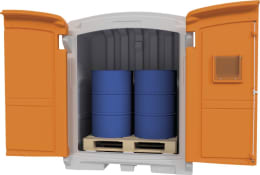 Lifestyle: Cemo Gefahrstoffdepot 220/2, für zwei 200 Liter Fässer, 11550