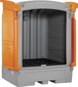 Produktbild: Cemo Gefahrstoffdepot 1100/1, für vier 200 Liter Fässer, 11551