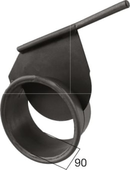 Produktbild: Rohrauslauf, Ø innen 150 mm, für Kornschieber