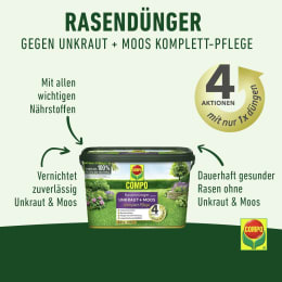 Produktbild: COMPO Rasendünger gegen Unkraut und Moos, 6 kg für 200 m²