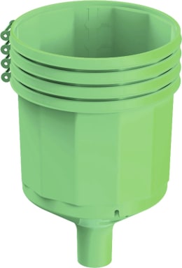 Produktbild: COPELE Futtertrog Silo Freiland 35 l mit Standfuß, Kunststoff (UV-beständig), für Geflügel