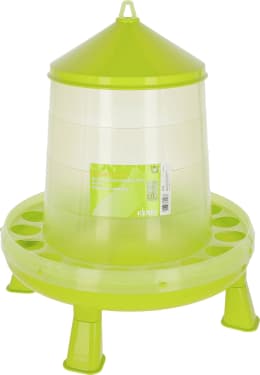 Produktbild: KERBL Futterautomat 9,6 l inkl. Standfüße, Kunststoff (lebensmittelecht), für Geflügel in Bodenhaltung, 70128