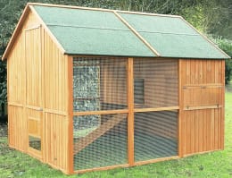 Lifestyle: horizont Hühnerstall Norway 1,90 x 2,45 x 1,90 m für 10 – 12 Hühner