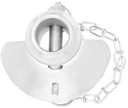 Produktbild: Kugelfangprofil Kat. 3, 37,0 x 64 mm, für Unterlenkerfanghaken, mit Kette und Klappsplint, 01452