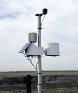 Lifestyle: METOS® Wetterstation Eco 5 mit 5 Sensoren und Stationsmast zzgl. Servicevertrag