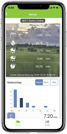Detailbild: METOS® Wetterstation Eco 5 mit 5 Sensoren und Stationsmast zzgl. Servicevertrag