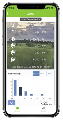 Detailbild: METOS® Wetterstation Pro 8 mit 8 Sensoren und Stationsmast zzgl. Servicevertrag