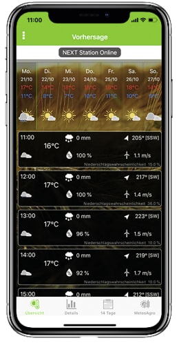 Produktbild: METOS® Wetterstation Eco - Frostwarnung mit 2 Sensoren und Stationsmast zzgl. Servicevertrag