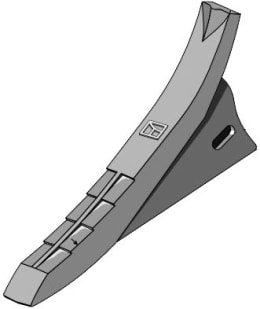 Produktbild: Industriehof® Scharspitze 450 x 70 x 38 mm, für Grubber Maschio