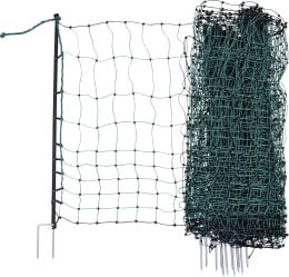 Produktbild: KERBL Begrenzungszaun Camping Net 80 cm/20 m, Doppelspitze, nicht stromführend, 292227