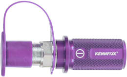 Produktbild: Kennfixx® Hydraulik-Handgriff lila -, BG 03, Stecker M 22 x 1,5 IG, Schlauch 1/2 IG