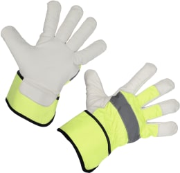 Produktbild: Keron Winterhandschuhe Neon Ziegenleder, Baumwollfleece, Polyester