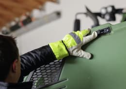 Produktbild: Keron Winterhandschuhe Neon Ziegenleder, Baumwollfleece, Polyester