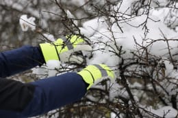 Lifestyle: Keron Winterhandschuhe Neon Ziegenleder, Baumwollfleece, Polyester