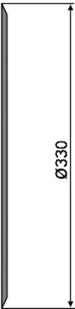 Produktbild: NIAUX 200 Säscheibe 330 x 4 mm, LK 74 mm, gerade, glatt, für Sämaschine Kleine