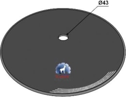 Produktbild: NIAUX 200 Eggenscheibe 610 x 6 mm, ZB rund, 43,0 mm, gewölbt, glatt, Väderstad