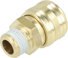 Produktbild: Druckluftmuffe G 3/8-19 AG, Euro NW 7,2, Messing