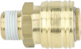 Produktbild: Druckluftmuffe G 3/8-19 AG, Euro NW 7,2, Messing
