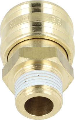 Produktbild: Druckluftmuffe G 3/8-19 AG, Euro NW 7,2, Messing