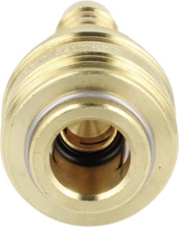 Produktbild: Druckluftmuffe Tülle 9 mm, Euro NW 7,2, Messing, Ventilart einseitig absperrend