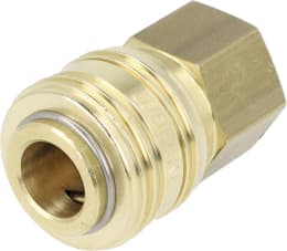 Produktbild: Druckluftmuffe G 3/8-19 IG, Euro NW 7,2, Messing