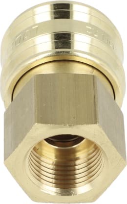 Produktbild: Druckluftmuffe G 3/8-19 IG, Euro NW 7,2, Messing