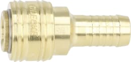 Produktbild: Druckluftmuffe Tülle 13 mm, Euro NW 7,2, Messing, Ventilart einseitig absperrend