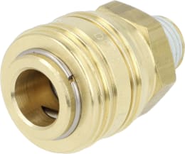 Produktbild: Druckluftmuffe G 1/4-19 AG, Euro NW 7,2, Messing