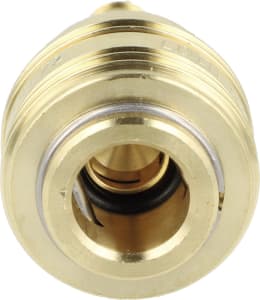 Produktbild: Druckluftmuffe Tülle 6 mm, Euro NW 7,2, Messing, Ventilart einseitig absperrend