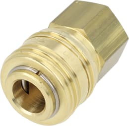 Produktbild: Druckluftmuffe G 1/4-19 IG, Euro NW 7,2, Messing