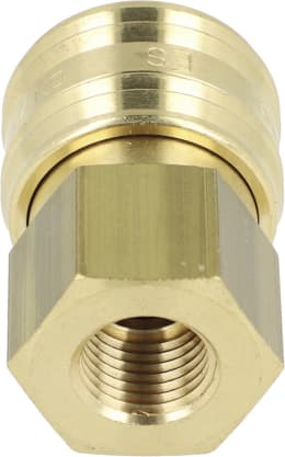 Produktbild: Druckluftmuffe G 1/4-19 IG, Euro NW 7,2, Messing