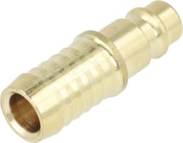 Produktbild: Druckluftstecker Ø 13 mm, NW, Messing, mit Schlauchtülle