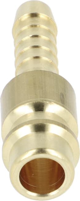Produktbild: Druckluftstecker Ø 6 mm, NW, Messing, mit Schlauchtülle