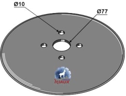 Produktbild: NIAUX 200 Säscheibe 460 x 5 mm, LK 112 mm, gerade, glatt, für Sämaschine John Deere, Gil
