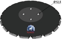 Produktbild: NIAUX 200 Eggenscheibe 510 x 5 mm, LK 98 mm, gewölbt, gezahnt, für Grégoire Besson, Rabe