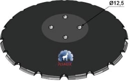 Produktbild: NIAUX 200 Eggenscheibe 560 x 6 mm, LK 98 mm, gewölbt, gezahnt, für Grégoire Besson, Rabe