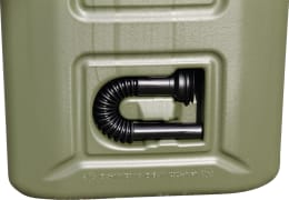Produktbild: Cemo Benzinkanister Ex0 10 l mit ADR-Zulassung, olivgrün mit schwarzem Ausgießer