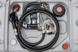 Set: Cemo Tankanlage DT-Mobil Easy 620 l, für Diesel, mobil, mit ADR-Zulassung, 12 V, 24 V-Pumpe, 11924
