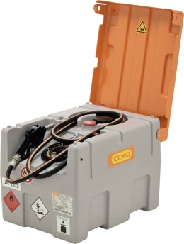 Produktbild: Mobile Cemo Diesel-Tankanlage DT-Mobil Easy 200 l mit Pumpe und geöffnetem Deckel