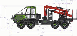 Produktbild: Noe Forsttraktor NF 210-8R 8-Rad