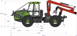 Produktbild: Noe Forsttraktor NF 170-4R 4-Rad