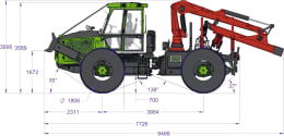 Produktbild: Noe Forsttraktor NF 210-4R 4-Rad