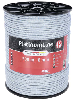 Produktbild: Ako Elektroseil PlatinumLine 6 mm/500 m, weiß, blau, 442825