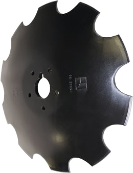 Produktbild: NIAUX 200 Eggenscheibe 515 x 5 mm, LK 114 mm, ZB rund 61 mm, 75 x 16 mm, gewölbt, gezahnt, für Tulip
